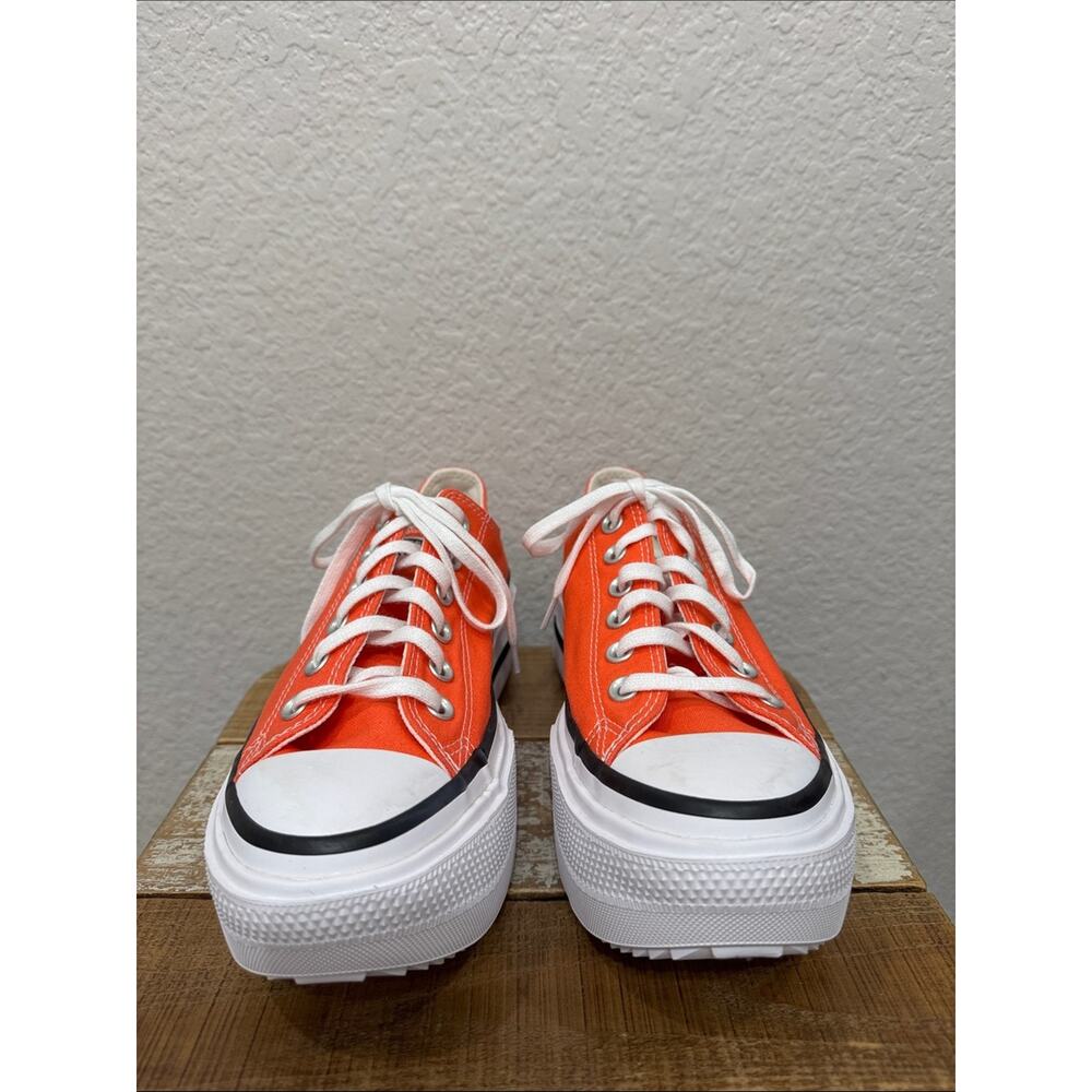 Converse CTAS Lift Double Stack Low Vermilion Red NEW Size 8.5 - Picture 3 of 7